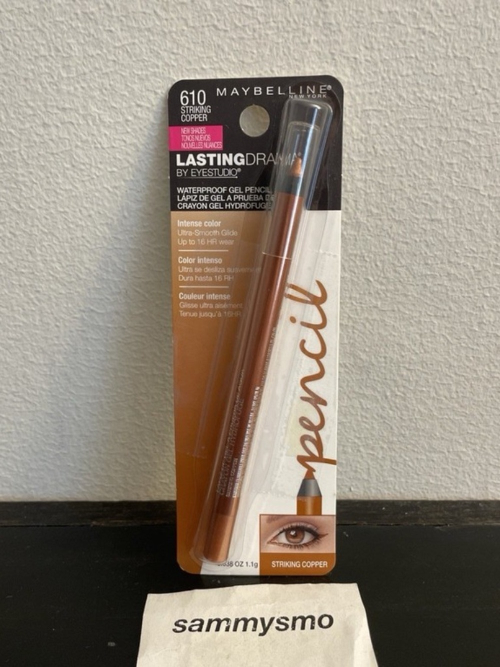 Maybelline Lasting Drama Waterproof Gel Pencil EyeLiner 610 Striking Copper